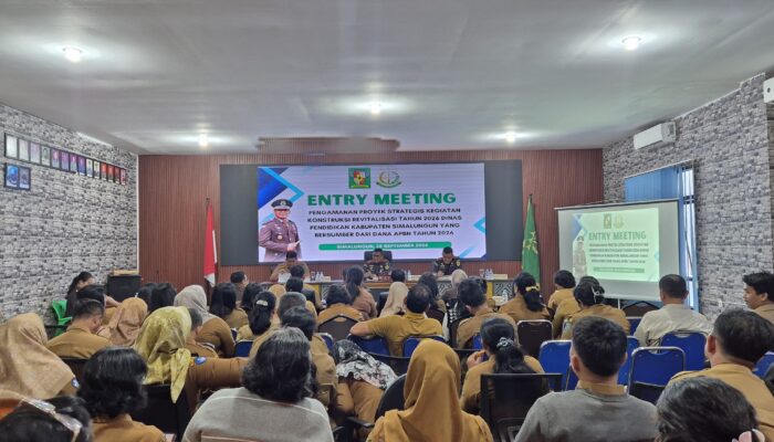 Kejari Gelar Entry Meeting Revitalisasi Jaling Koordinasi Dengan Dinas Pendidikan Simalungun